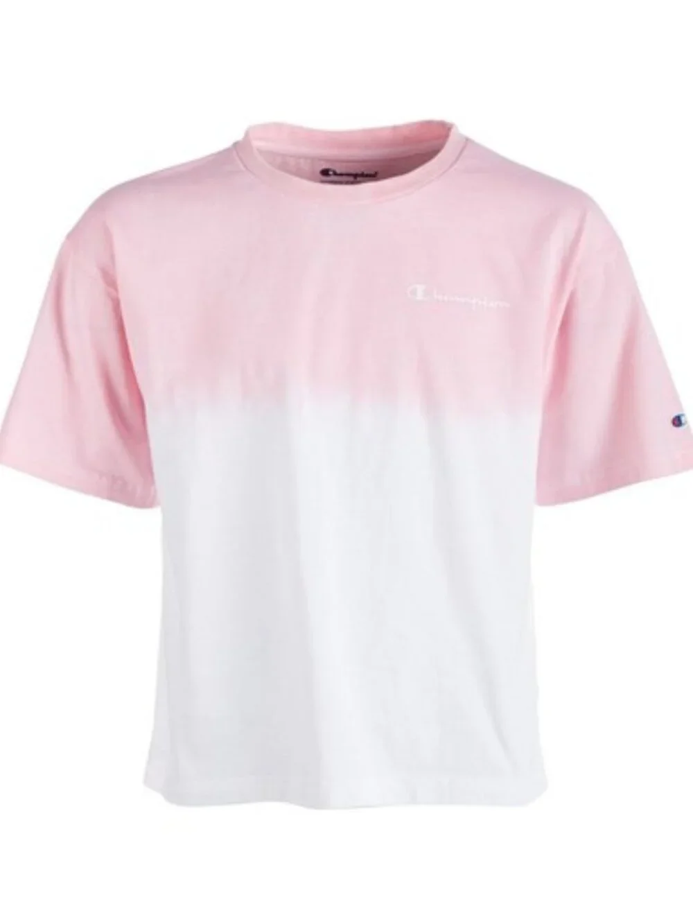 Champion Toddler Girls Dip Dyed Colorblocked Logo Print T-Shirt